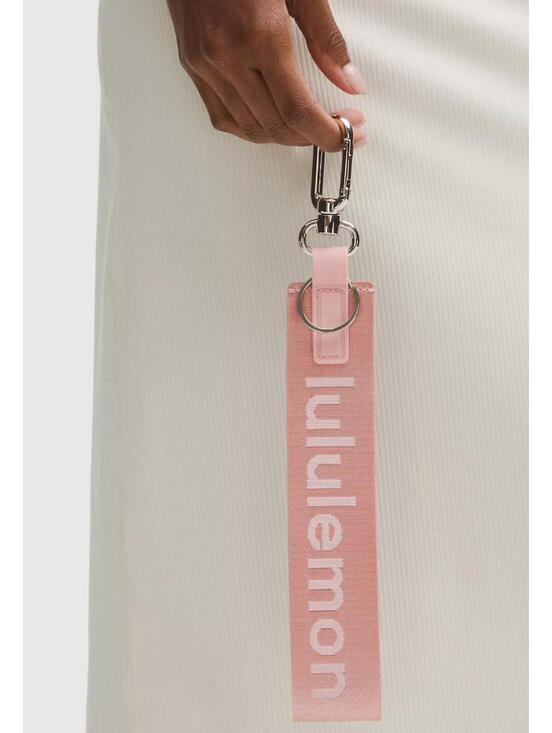 Accessories - NWT Lululemon Never Lost Keychain Pink Haze/White